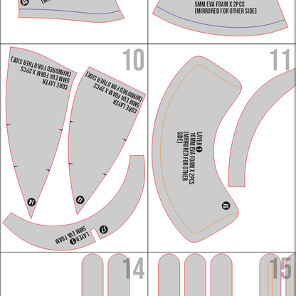 Chopper Elbaf Helmet Prop Pattern Template – EVA Foam Pattern for Cosplay and DIY Builds Inspired by One Piece Anime