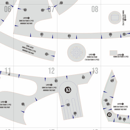 Clone Trooper Phase 2 Helmet Prop Pattern Template – EVA Foam Pattern for Cosplay and DIY Builds Inspired by Star Wars