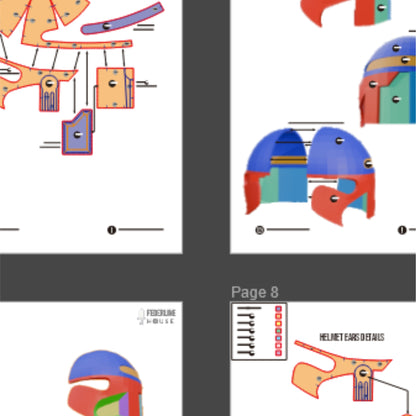 Clone Trooper Phase 2 Helmet Prop Pattern Template – EVA Foam Pattern for Cosplay and DIY Builds Inspired by Star Wars