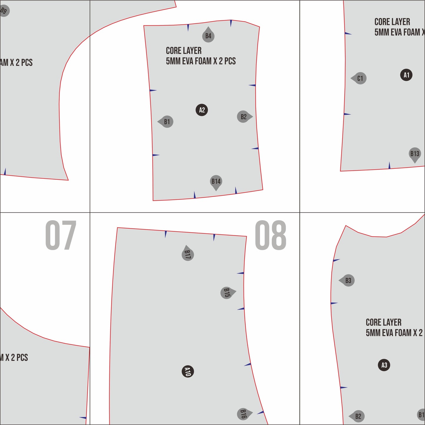 Closed Female Breastplate Prop Pattern Template – EVA Foam Pattern for Cosplay and DIY Builds Inspired by Fantasy Armor
