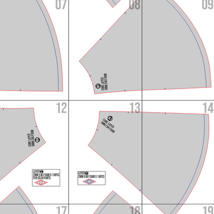 Coco Black Witch Hat Prop Pattern Template – EVA Foam Pattern for Cosplay and DIY Builds Inspired by Witch Hat Atelier