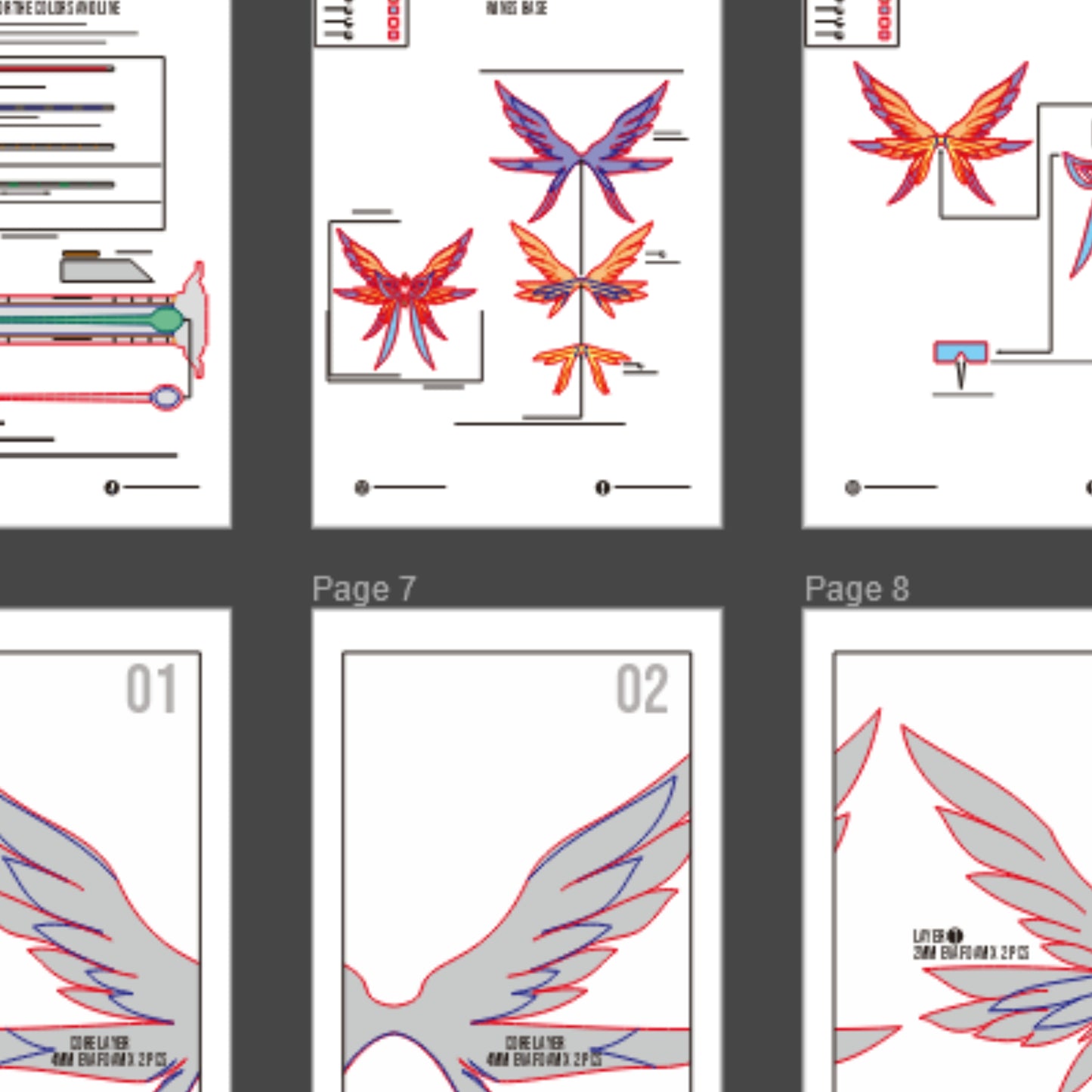 Columbina Hair Accessory Prop Pattern Template – EVA Foam Pattern for Cosplay & DIY Builds Inspired by Genshin Impact