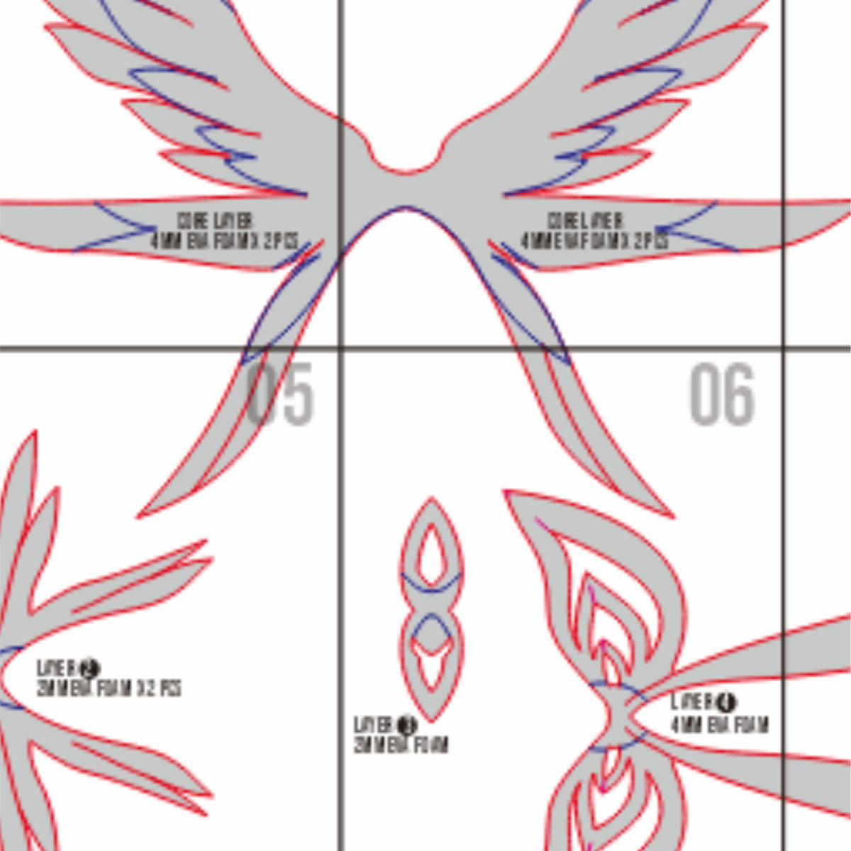 Columbina Hair Accessory Prop Pattern Template – EVA Foam Pattern for ...