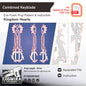 Prop Pattern: Combined Keyblade from Kingdom Hearts Cosplay Template Blueprint PDF