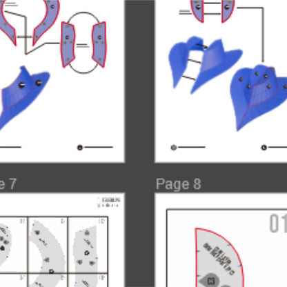 Cowboy Hat No.2 Prop Pattern Template – EVA Foam Pattern for Cosplay and DIY Builds Inspired by Western Style