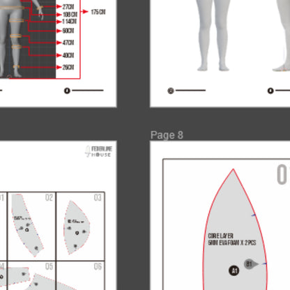 Crop Bikini Breastplate Prop Pattern Template – EVA Foam Pattern for Cosplay and DIY Builds Inspired by Fantasy Armor