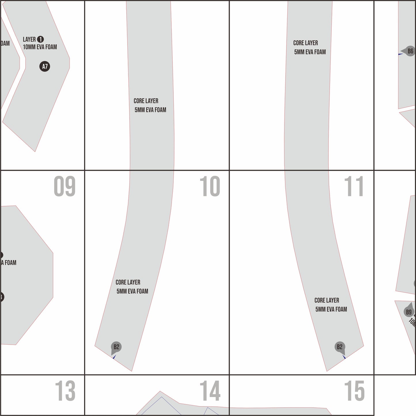 Tactical Breastplate Prop Pattern Template – EVA Foam Pattern for Cosplay and DIY Builds Inspired by Tactical Armor