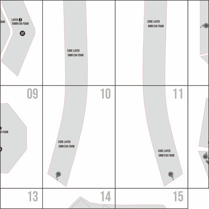 Tactical Breastplate Prop Pattern Template – EVA Foam Pattern for Cosplay and DIY Builds Inspired by Tactical Armor