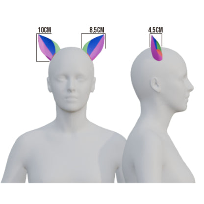 Deer Ears Prop Pattern Template – EVA Foam Pattern for Cosplay and DIY Builds Inspired by Animal Fantasy Style
