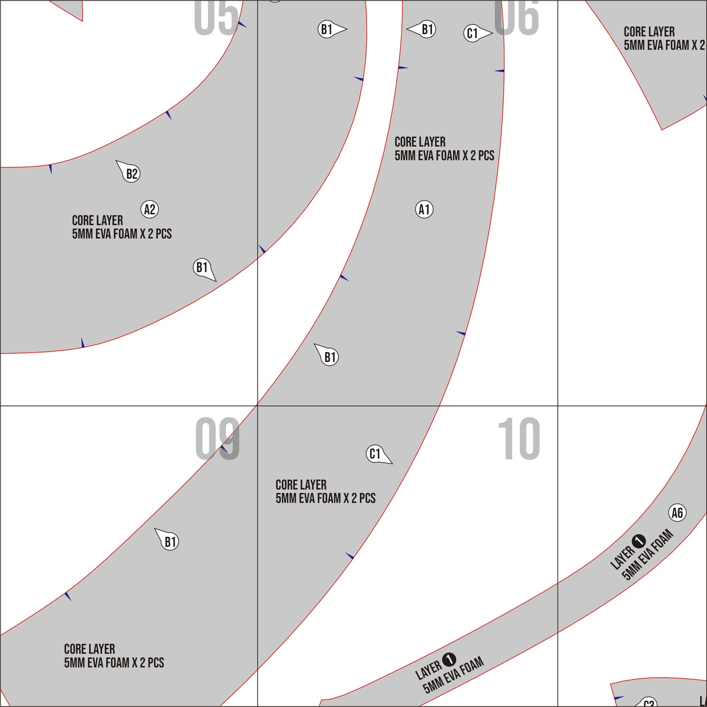 Diva Plavalaguna Headpiece Pattern Template – EVA Foam Pattern for Cosplay & DIY Builds Inspired by The Fifth Element