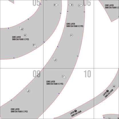 Diva Plavalaguna Headpiece Pattern Template – EVA Foam Pattern for Cosplay & DIY Builds Inspired by The Fifth Element