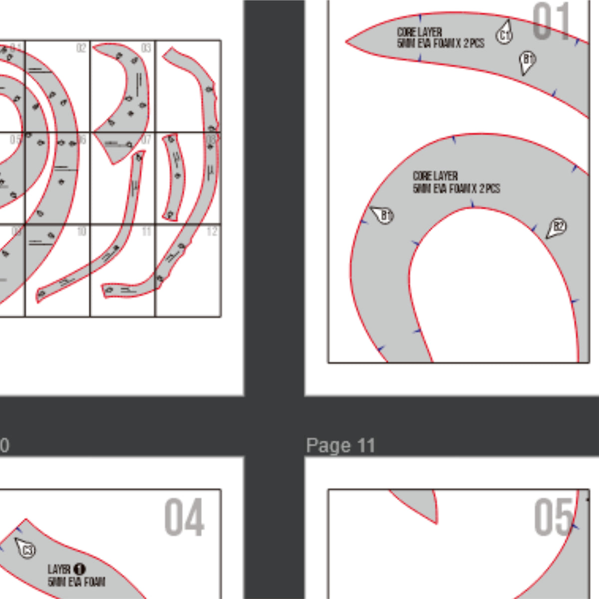 Diva Plavalaguna Headpiece Pattern Template – EVA Foam Pattern for Cos ...