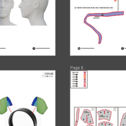 Dog Ears No.1 Prop Pattern Template – EVA Foam Pattern for Cosplay and DIY Builds Inspired by Animal Fantasy Style