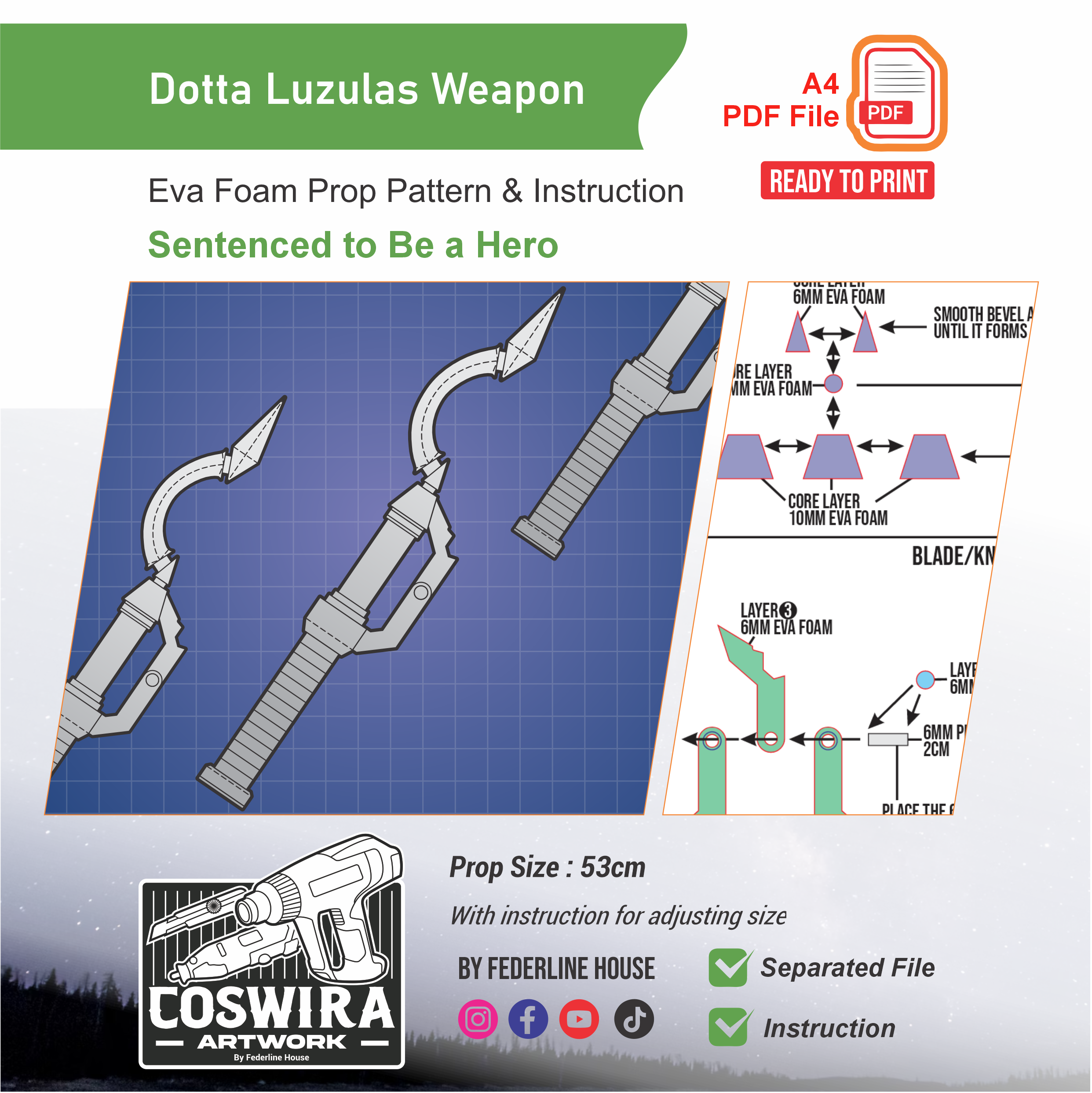 Hero Prop Examples Sentenced To Be Hero Prop Pattern Pattern – Coswira Artwork