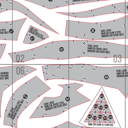 Dragon Helmet Basic Pattern Template – EVA Foam Pattern for Cosplay & DIY Builds