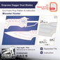 Prop Pattern: Empress Dagger Dual Blades from Monster Hunter Cosplay Template Blueprint PDF
