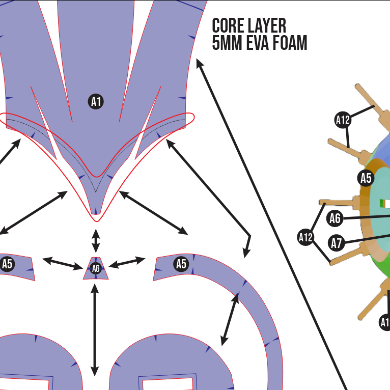 Esquie Cosplay Mask Prop Pattern – EVA Foam Template Inspired by Clair Obscur: Expedition 33