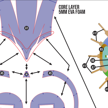Esquie Cosplay Mask Prop Pattern – EVA Foam Template Inspired by Clair Obscur: Expedition 33