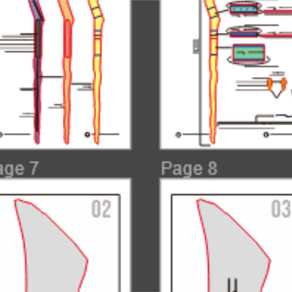 Fern Staff Prop Pattern Template – EVA Foam Pattern for Cosplay & DIY Builds Inspired by Sousou no Frieren