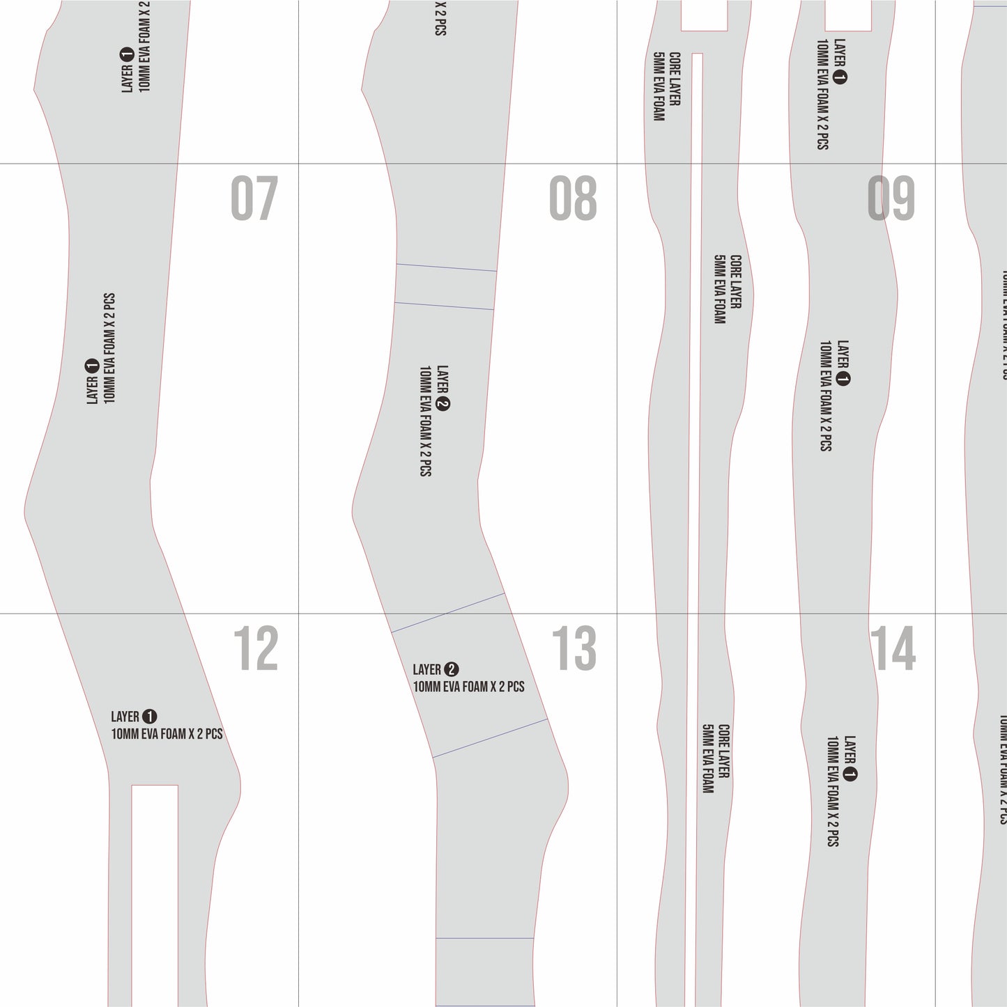 Fern Staff Prop Pattern Template – EVA Foam Pattern for Cosplay & DIY Builds Inspired by Sousou no Frieren