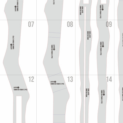 Fern Staff Prop Pattern Template – EVA Foam Pattern for Cosplay & DIY Builds Inspired by Sousou no Frieren