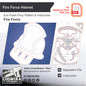 Fire Force Helmet Prop Pattern Template – EVA Foam Pattern for Cosplay & DIY Builds Inspired by Fire Force