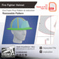 Fire fighter Helmet Basic Prop Pattern Template – EVA Foam Pattern for Cosplay & DIY Builds
