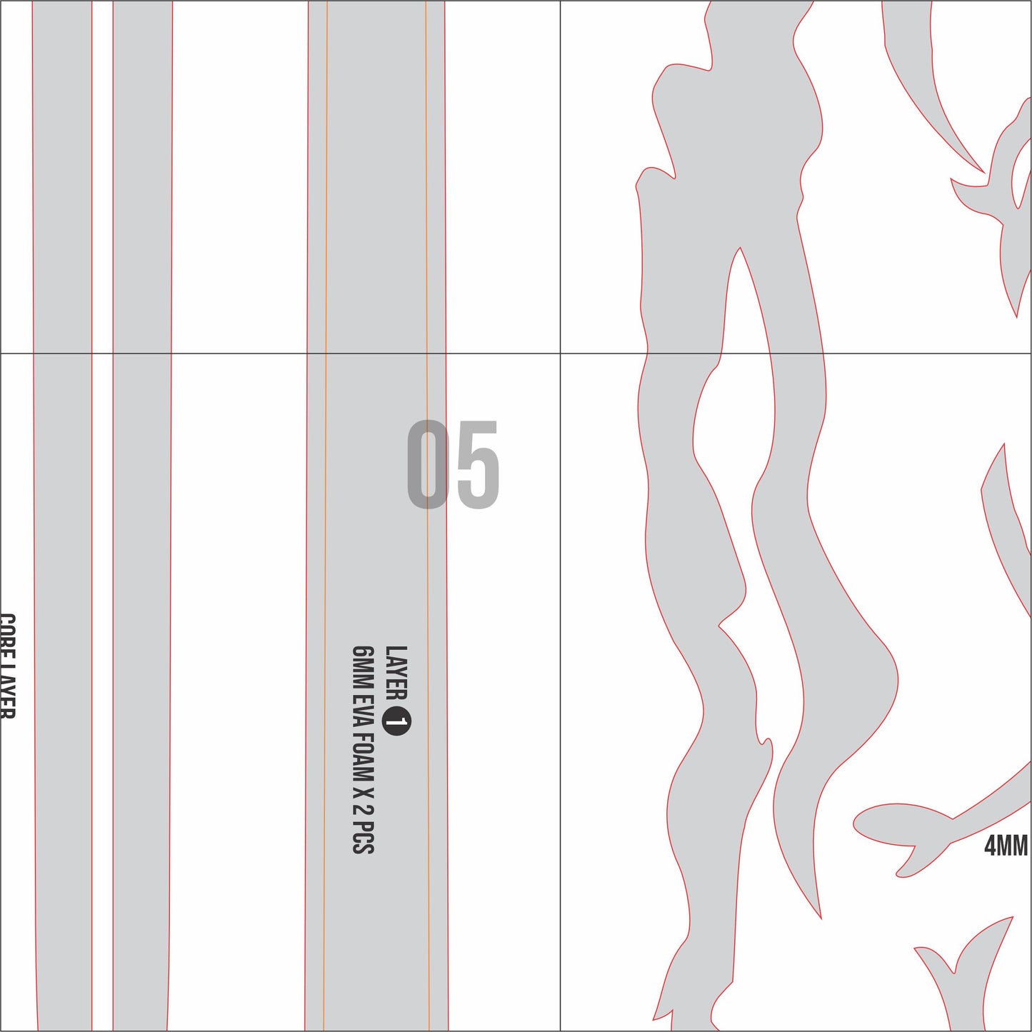 Fleurdelys Sword Prop Pattern Template – EVA Foam Pattern for Cosplay & DIY Builds Inspired by Wuthering Waves