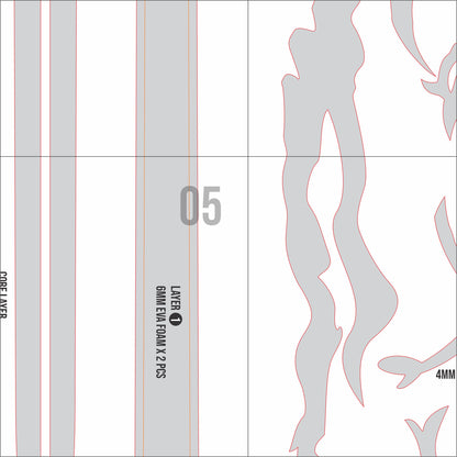 Fleurdelys Sword Prop Pattern Template – EVA Foam Pattern for Cosplay & DIY Builds Inspired by Wuthering Waves