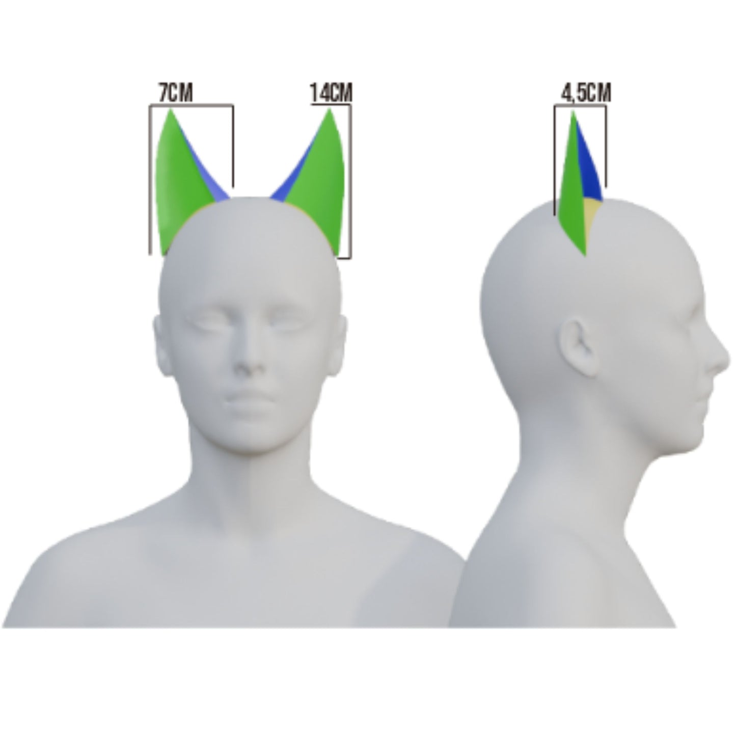 Fox Ears Prop Pattern Template – EVA Foam Pattern for Cosplay and DIY Builds Inspired by Animal Fantasy Style