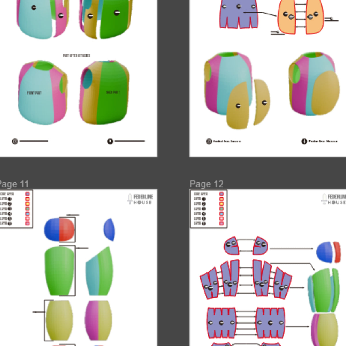 Freddy Fazbear Fullset Costume Prop Pattern Template – EVA Foam Pattern for Cosplay and DIY Builds Inspired by Five Nights at Freddy's