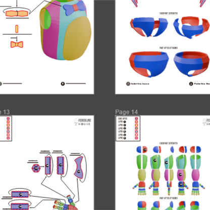 Freddy Fazbear Fullset Costume Prop Pattern Template – EVA Foam Pattern for Cosplay and DIY Builds Inspired by Five Nights at Freddy's