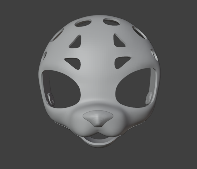 Kemono Furry Fursuit Head 3D Print STL File – DIY Kemono Style Fursuit Base
