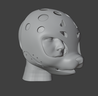 Kemono Furry Fursuit Head 3D Print STL File – DIY Kemono Style Fursuit Base