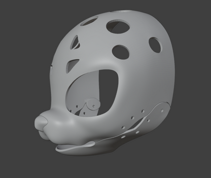 Kemono Furry Fursuit Head 3D Print STL File – DIY Kemono Style Fursuit Base