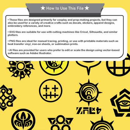Gachiakuta Patch Logo Design Template – JPEG, PNG, SVG, PDF Files for Cosplay and DIY Projects Inspired by Gachiakuta Anime