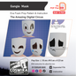 Gangle Mask Prop Pattern Template – EVA Foam Pattern for Cosplay and DIY Builds Inspired by The Amazing Digital Circus