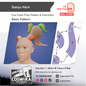 Ganyu Horn Prop Pattern Template – EVA Foam Pattern for Cosplay and DIY Builds Inspired by Genshin Impact Anime / Basic Pattern