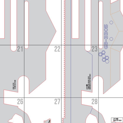 Bayonet Gen Narumi Prop Pattern Template – EVA Foam Pattern for Cosplay and DIY Builds Inspired by Kaiju No. 8 Anime