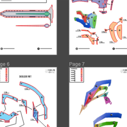 Ghostblade Mask Prop Pattern Template – EVA Foam Pattern for Cosplay & DIY Builds Inspired by To Be Hero X