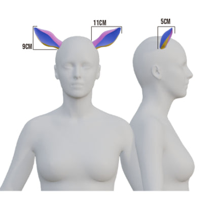Goat Ears Prop Pattern Template – EVA Foam Pattern for Cosplay and DIY Builds Inspired by Animal Fantasy Style