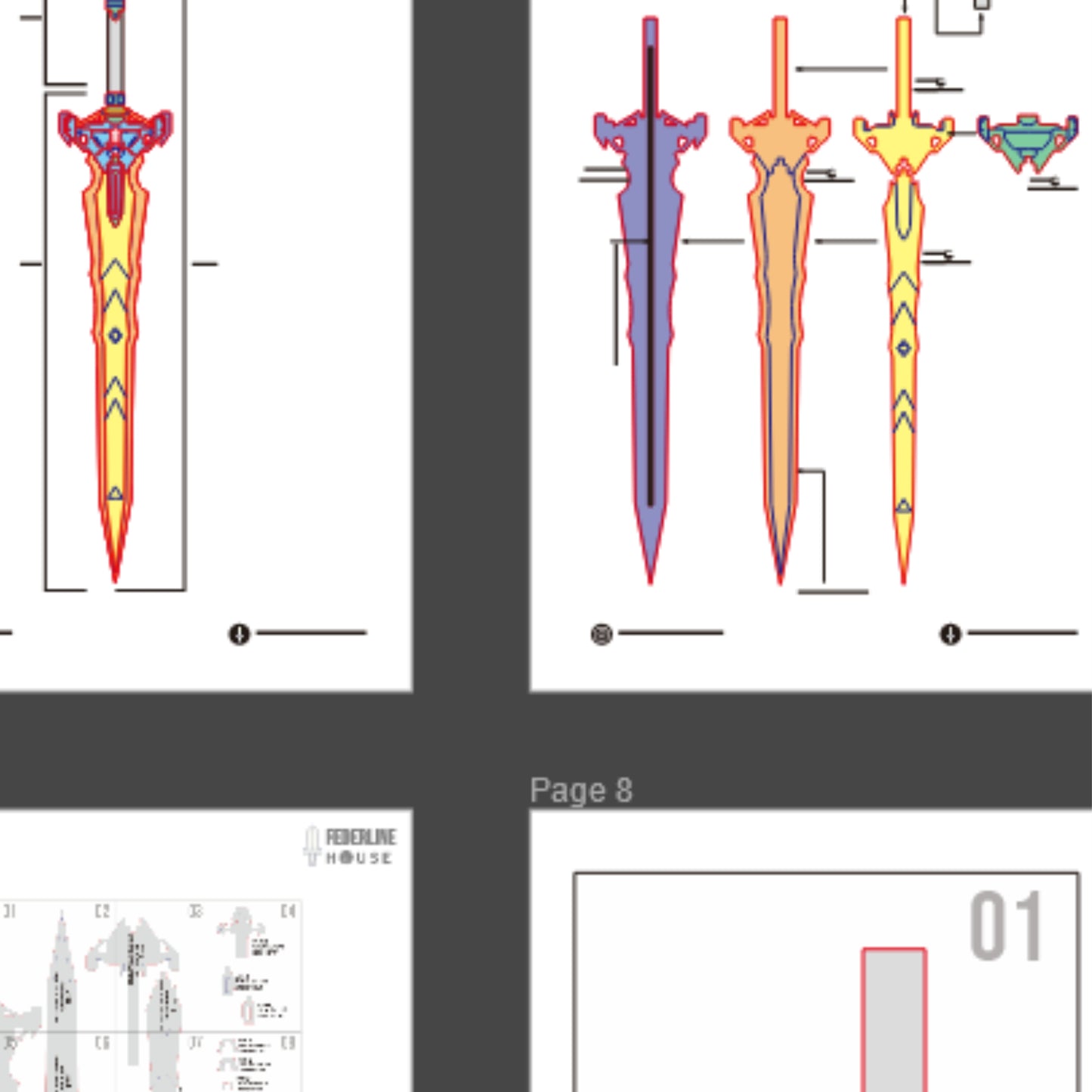 Grand Vission Prop Pattern Template – EVA Foam Pattern for Cosplay and DIY Builds Inspired by Arknights Endfield Game