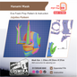Hanami Mask Prop Pattern Template – EVA Foam Pattern for Cosplay & DIY Builds Inspired by Jujutsu Kaisen