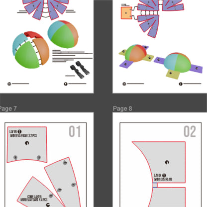 Head Support Prop Pattern Template – EVA Foam Pattern for Cosplay and DIY Builds Inspired by Basic Costume Design