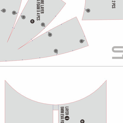 Head Support Prop Pattern Template – EVA Foam Pattern for Cosplay and DIY Builds Inspired by Basic Costume Design