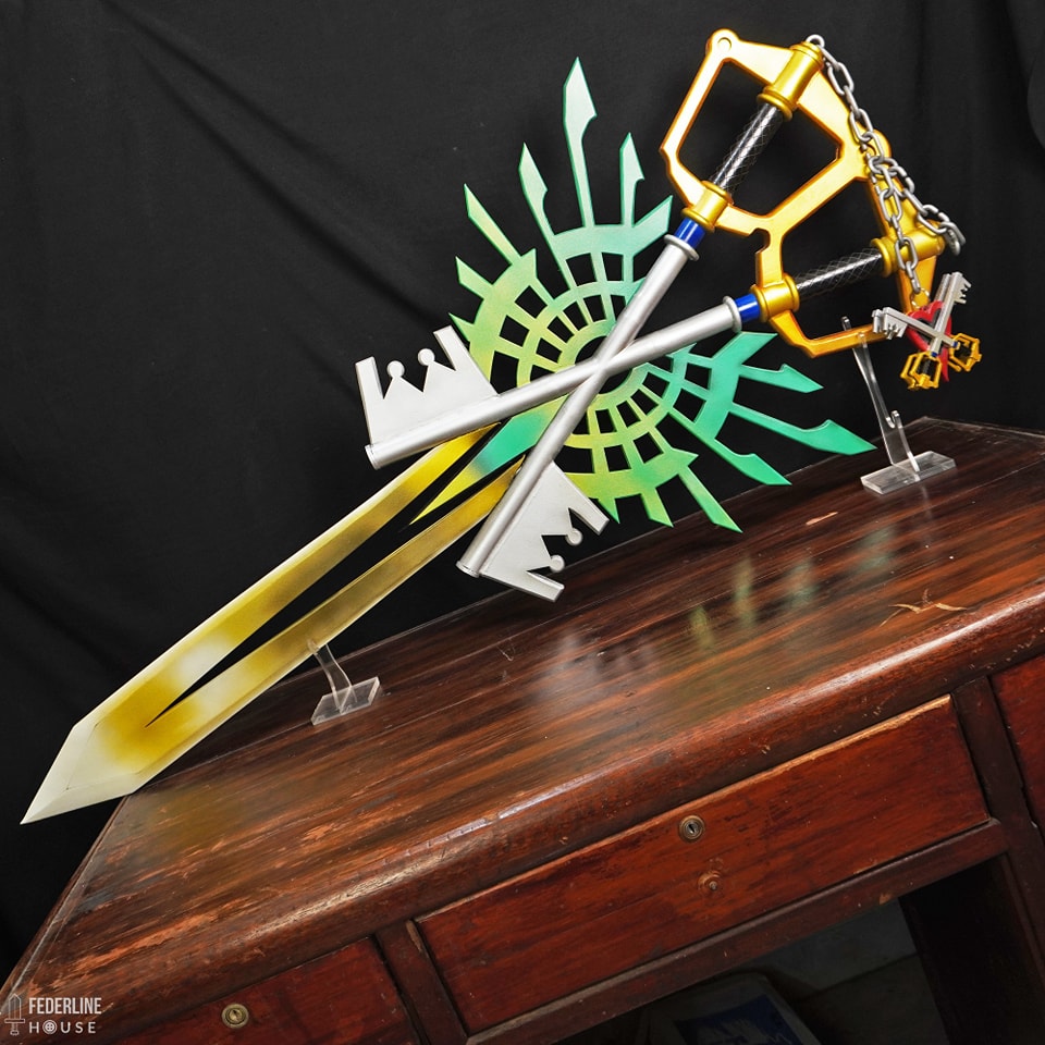 X-Blade Keyblade Prop Pattern Template – EVA Foam Pattern for Cosplay & DIY Builds Inspired by Kingdom Hearts