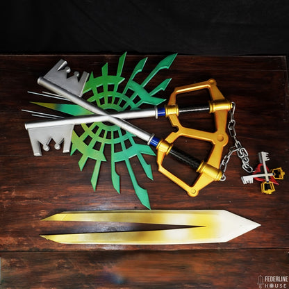 X-Blade Keyblade Prop Pattern Template – EVA Foam Pattern for Cosplay & DIY Builds Inspired by Kingdom Hearts