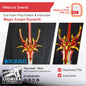 Hikaru’s Sword Prop Pattern Template – EVA Foam Pattern for Cosplay & DIY Builds Inspired by Magic Knight Rayearth