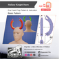 Hollow Knight Horn Prop Pattern Template – EVA Foam Pattern for Cosplay and DIY Builds Inspired by Hollow Knight / Basic Pattern