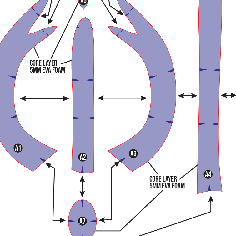 Hollow Knight Horn Prop Pattern Template – EVA Foam Pattern for Cosplay and DIY Builds Inspired by Hollow Knight / Basic Pattern